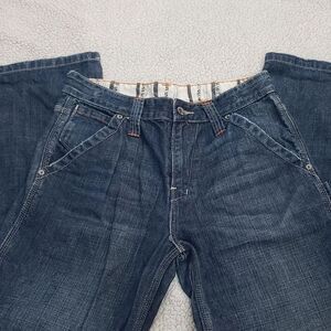 VTG Levi's Utility Carpenter Relaxed Fit Dark Denim Jeans | 16R 28x28 Womens 10
